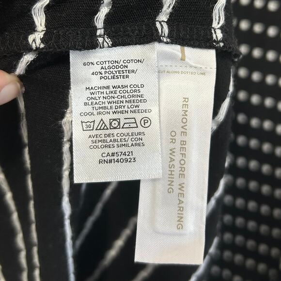 LOFT Petites Dotted Flounce Swing Dress NWT Women's Sz SP Black White Ruffles - Picture 6 of 8